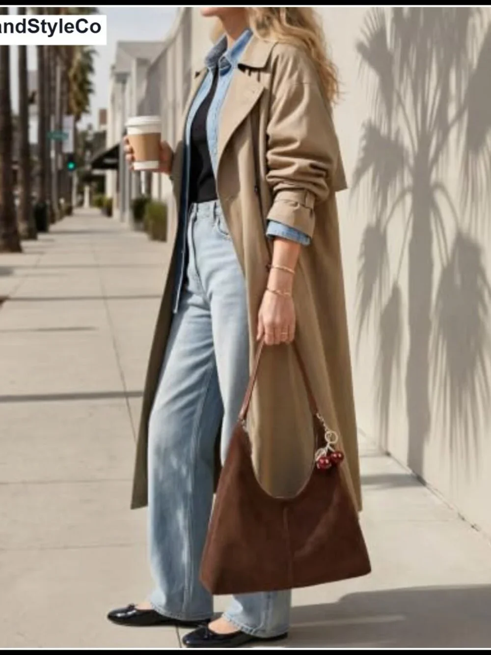 Faux Suede Hobo Bag with Pouch Wide Strap Shoulder Purse